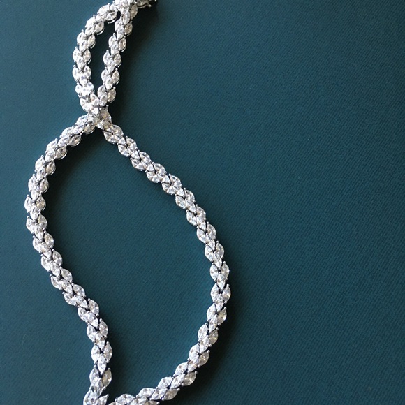 Rhinestone Necklace, New, never worn. - Picture 5 of 14